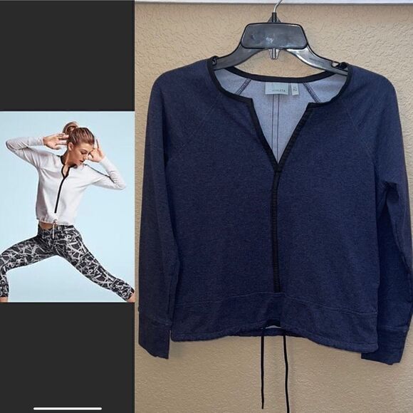 Athleta- Drawstring Sentry Tie Pullover Sweatshirt - Picture 1 of 9